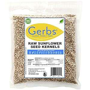 GERBS ̊ktq}qA14 IX܁Agbv 14 HAQt[A`qg݊Ar[KAPgApIth[ GERBS Raw Hulled Sunflower Seed Kernels, 14 ounce Bag, Top 14 Food A