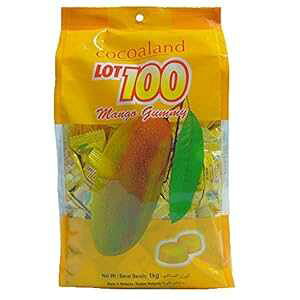 RRAh }S[O~ - ʕꂽAWALfB - }S[t[o[ - n[LfB - 35.27IX (1kg) Lot 100 Cocoaland Mango Gummy - Asian Candy Individually Wrapped - Mango Flavor - Ha