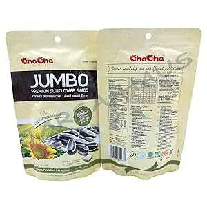 ChaCha W{v~AЂ܂̎ 98g 4pbN ChaCha Jumbo Premium Sunflower Seed 98g Bundle of 4packs