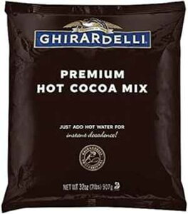 Mf `R[g v~A C_WFX zbgRRA ~bNXA32 IX pbP[W Ghirardelli Chocolate Company Ghirardelli Chocolate Premium Indulgence Hot Cocoa Mix, 32 Ounce Package