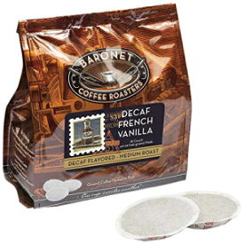 Baronet コーヒー デカフェ フレンチ バニラ コーヒー ポッド、54 個 Baronet Coffee Decaf French Vanilla Coffee Pods, 54 Count