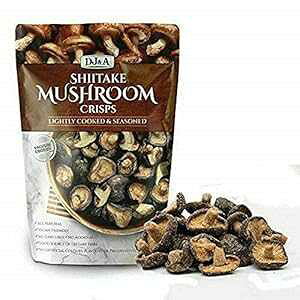 NXv - yĖt10.28IXi10.58IXj DJ&A Shiitake Mushroom Crisps - Lightly Cooked and Seasoned 10.28 Ounce (10.58 Ounce)
