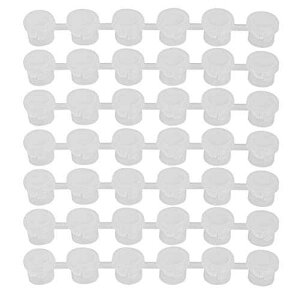 AUEAR 10 Xgbv 60 |bg ~j̃yCg|bgXgbv vX`bN A[g Ah Ntg 3 ml A[g Ah Ntgpۑe AUEAR, 10 Strips 60 Pots Mini Empty t Pot Strips Plastic Arts an