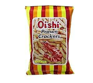 ΊCVׂ IWi 60g 1pbN Oishi Prawn Crackers Original Flavored, 2.12oz (60g) 1 Pack