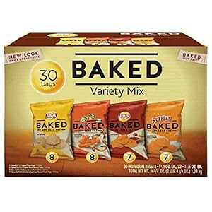 Lays �I�[�u���Ă��|�e�g�`�b�v�X �o���G�e�B�p�b�N 30���� Frito Lay Lays Oven Baked Potato Chips Variety Pack, 30Count