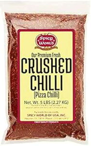 NbVbhybp[t[N 5 |hoNo[pbN - `t[N - Spicy World Crushed Red Pepper Flakes 5 Pound Bulk Value Pack - Chili Flakes - by Spicy World