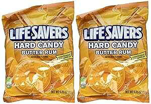 LifeSavers CandyAʕAo^[ - 6.25 oz (2 pbN) Life Savers LifeSavers Candy, Individually Wrapped, Butter Rum - 6.25 oz (2 pack)