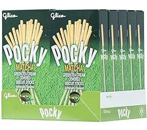 |bL[ rXPbg XeBbNAA2.47 IX (10 pbN) Glico Pocky Biscuit Stick, Matcha Green Tea, 2.47 Ounce (Pack of 10)