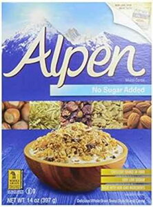 Alpen ミューズリーシリアル、砂糖無添加、14 オンス (2 個パック) Alpen Muesli Cereal, No Sugar Added, 14 Ounce (Pack of 2)
