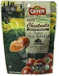 Gefen I[KjbN ۂƏĂIAނI 5.2 IX (4 pbN) Gefen Organic Whole Roasted and Peeled Chestnuts 5.2oz (4 Pack)