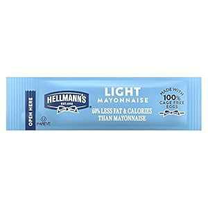 Hellmann's Cg}l[YXeBbNpPbg C[W[I[vA100% P[Wt[gpAOet[A0.38 IXA210 pbN Hellmann's Light Mayonnaise Stick Packets Easy Open, Made with 100% Cage 