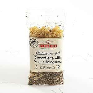Tiberino Italian One-Pot Meal - Orecchiette Vegan Bolognese (7 ounce)