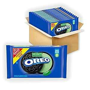 OREO ~g N[ `R[g ThCb` NbL[At@~[ TCYA12 ` 20 IX pbN OREO Mint Creme Chocolate Sandwich Cookies, Family Size, 12 - 20 oz Packs