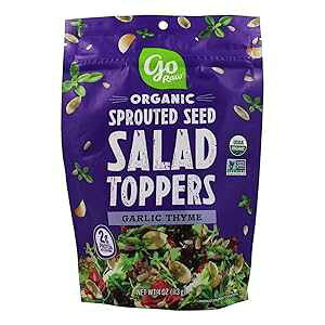 Go Raw - I[KjbNqT_gbp[ K[bN^C - 4 IX Go Raw - Organic Sprouted Seed Salad Toppers Garlic Thyme - 4 oz.