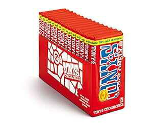 Tony's Chocolonely 32% �~���N�`���R���[�g�o�[�A6.35 �I���X�A15 �p�b�N Tony's Chocolonely 32% Milk Chocolate Bars, 6.35 Ounce, 15 Pack