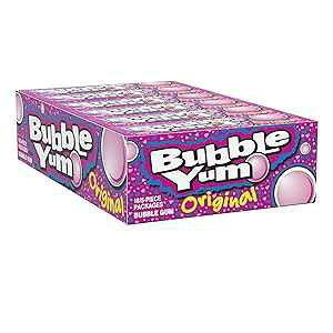 2 Count (Pack of 18), Original, BUBBLE YUM Bubble Gum (Original, 5-Piece Packages, Pack of 36)