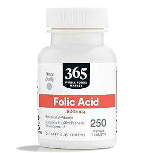 365 by Whole Foods Market, Folic Acid 800MCG, 250 Tablets