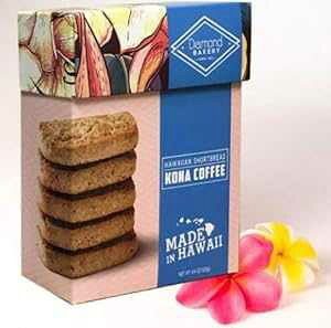 �n���C�A���V���[�g�u���b�h (�R�i�R�[�q�[ 4.4�I���X (125g)) Diamond Bakery Hawaiian Shortbread (Kona Coffee 4.4 ounce (125g))