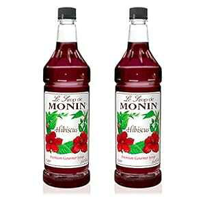 Monin - nCrXJXVbvAj[Nȃt[t[o[AJNeAgAl[hɍœKAOet[Ar[KA`qg݊ (1 bgA2 pbN) Monin - Hibiscus Syru