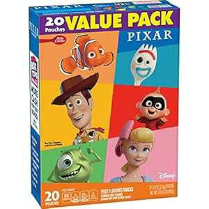 General Mills XibN ̑̃fBYj[ sNT[ t[c XibNAo[pbNA20 A16 IX Betty Crocker General Mills Snacks Other Disney Pixar Fruit Snacks, Value Pack, 20 Count, 16 oz