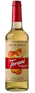 Torani sAChVbvAt[o[AKX{gAi`t[o[A25.4 FlBIXA750 mL Torani Puremade Syrup, White Peach Flavor, Glass Bottle, Natural Flavors, 25.4 Fl. Oz., 750 mL