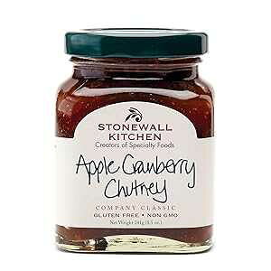 Stonewall Kitchen Abv Nx[ `clA8.5 IX Stonewall Kitchen Apple Cranberry Chutney, 8.5 Ounces