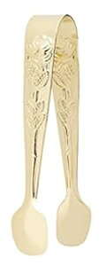 HIC ���[�Y�V���K�[�g���O�A�����b�L���{���X�e�����X�X�`�[���A4�C���` HIC Harold Import Co. HIC Rose Sugar Tong, Gold-Plated Japanese Stainless Steel, 4-Inch
