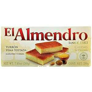 Âg[XgJX^[hkK[ - gD f CF} gX^[_ El Almendro Sweet Toasted Egg Yolk Custard Nougat - Turron de Yema Tostada