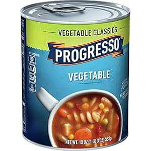 Progresso SoupAxW^uNVbNA؃X[vA19IXʁi6pbNj Progresso Soup, Vegetable Classics, Vegetable Soup, 19 oz Cans (Pack of 6)