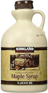 J[Nh VOl`[ [v Vbv 33.8 tʃIX Kirkland Signature Maple Syrup 33.8 fl.oz.