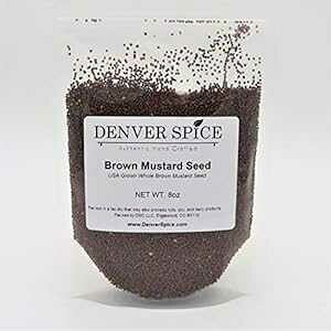 uE }X^[h V[hAz[ - 1/2 |h (8 IX) - kĂŎnꂽuE }X^[h XpCX by Denver Spice Brown Mustard Seed, Whole - 1/2 Pound ( 8 ounces ) - North American Harvested Brown Mustard