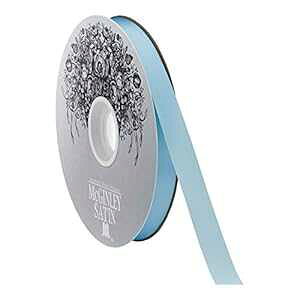 McGinley Mills 9/16 C` W AZe[g Te {Au[A100 [h Xv[ Berwick Offray McGinley Mills 9/16" W Acetate Satin Ribbon, Blue, 100 Yard Spool
