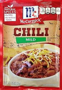 �}�R�[�~�b�N �}�C���h�`�� �V�[�Y�j���O�~�b�N�X 1.25�I���X (10��) McCormick MILD CHILI Seasoning Mix 1.25oz (10 Packets)