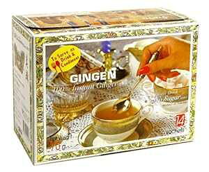 CX^gWW[hN ^Cn[uhN  114ܓ Gingen Instant Ginger Drink Thai Herbal Drink No Sugar Added 1 Box 14 Sachets