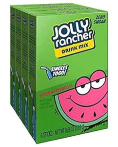 Jolly Rancher WATERMELON Singles to Go (e{bNX 6 pPbg 4 {bNX) Jolly Rancher WATERMELON Singles to Go (4 Boxes of 6 Packets Each Box)