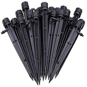  4mm / 7mm `[uɍœKȃhbvG~b^[ 50 ZbgAUVXep̒\ 360 x̐_HVXeB Axe Sickle Set of 50 Drip Emitters Perfect for 4mm / 7mm Tube, Adjustable 360 Degree 