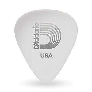 Planet Waves D'Addario White-Color Celluloid Guitar Picks, 25 pack, Extra Heavy