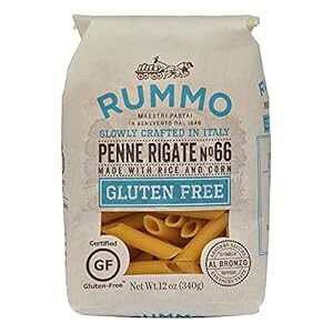 Rummo C^ApX^ GF yl K[e No.66AɃAfeAOet[F (12 IXpbP[W) Rummo Italian Pasta GF Penne Rigate No.66, Always Al Dente, Certified Gluten-Free (12 Ounce Package)