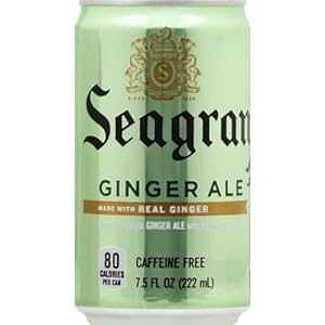 Seagram WW[G[A7.5 tʃIX ~j (18 pbNAv 135 IX) Seagram's Ginger Ale, 7.5 Fl Oz Mini Can (Pack of 18, Total of 135 Oz)