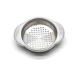Antrader 4.5 �C���` �X�e�����X�X�`�[�� �X�g���[�i�[�A�L�b�`���U���A�h���A���؂�A�������p Antrader 4.5- Inch Stainless Steel Strainer, Kitchen Colander for Straining, Draining & Rinsing