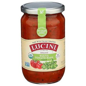 Lucini, I[KjbNg}goW\[XA25.5 IX Lucini, Organic Tomato Basil Sauce, 25.5 Ounce