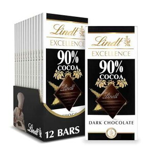 Lindt EXCELLENCE 90% Cocoa Dark Chocolate Candy Bar, Halloween Candy, 3.5 oz. Bar (12 Pack) Lindt EXCELLENCE 90% Cocoa Dark Chocolate Candy Bar, Halloween Candy, 3.5 oz. Bar (12 Pack)