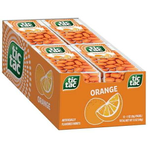 Tic Tac Orange Flavored Mints, Bulk 12 Pack, On-The-Go Refreshment, 1 Oz Each Tic Tac Orange Flavored Mints, Bulk 12 Pack, On-The-Go Refreshment, 1 Oz Each