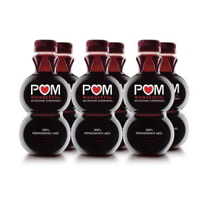 POM Wonderful 100% Pomegranate Juice, 16 Ounce Bottle (Pack of 6)