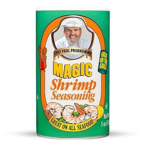Chef Paul Magic Seasoning Blends Shrimp Magic Seasoning Bold Flavor for Shrimp & Seafood Gluten-Free Shrimp Seasoning for Seafood Recipes Spice Blend with Garlic & Paprika 5 oz (Pack of 1) Chef Paul Magic Seasoning B