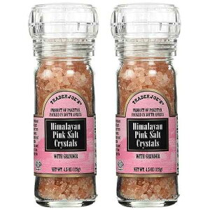 g[_[W[Y q}sN\gNX^ OC_[ 4.5IX (2pbN) Trader Joe's Himalayan Pink Salt Crystals with Built in Grinder 4.5 Oz, (2-Pack)
