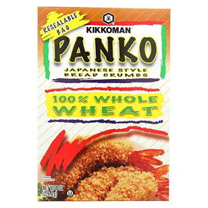 LbR[} aSp 8IX ĕ\pbP[W Kikkoman Japanese Style Whole Wheat Panko Bread Crumbs 8 ounce Resealable Package