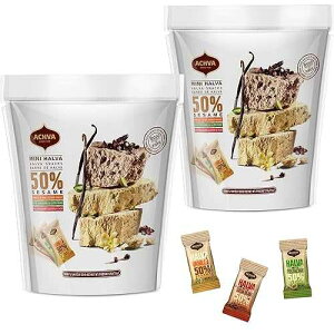 Achva Kosher Vanilla, Cocoa Beans, and Pistachio Mini Halva Bars Snack Bag 18ct. Each Bar 0.4oz Net Wt 7.6oz (Pack of 2) Vegan Kosher Individually Wrapped Achva Kosher Vanilla, Cocoa Beans, and Pistachio Mini Halva