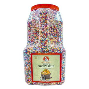 �V�F�t�i���̃m���p���C�� ���C���{�[ �X�v�����N�� 7 �|���h �f�R���[�V�����ƃx�[�L���O�p Chef's Quality Nonpareils Rainbow Sprinkles 7 Pounds For Decorating & Baking