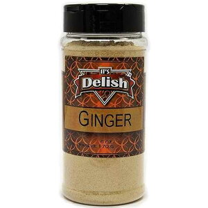 Its Delish �̃O���E���h �W���W���[ �p�E�_�[�A���r�A6 �I���X It's Delish Ground Ginger Powder by Its Delish, Medium Jar, 6 oz